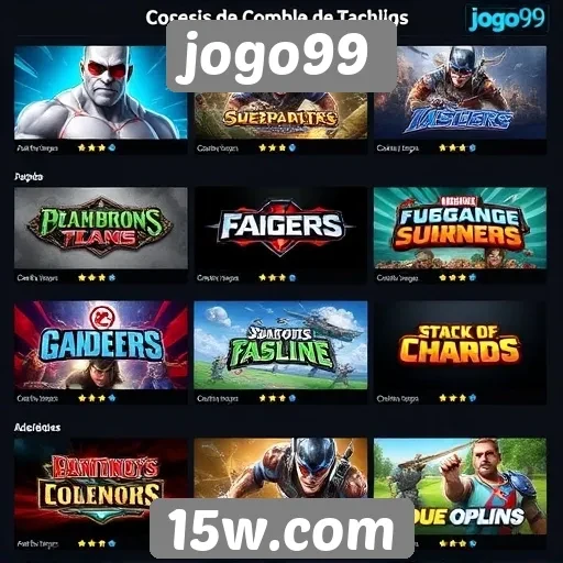 Comparativo de jogos populares em jogo99